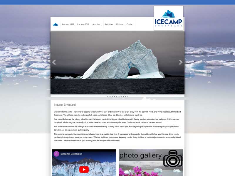 Alte Homepage Icecamp Greenland